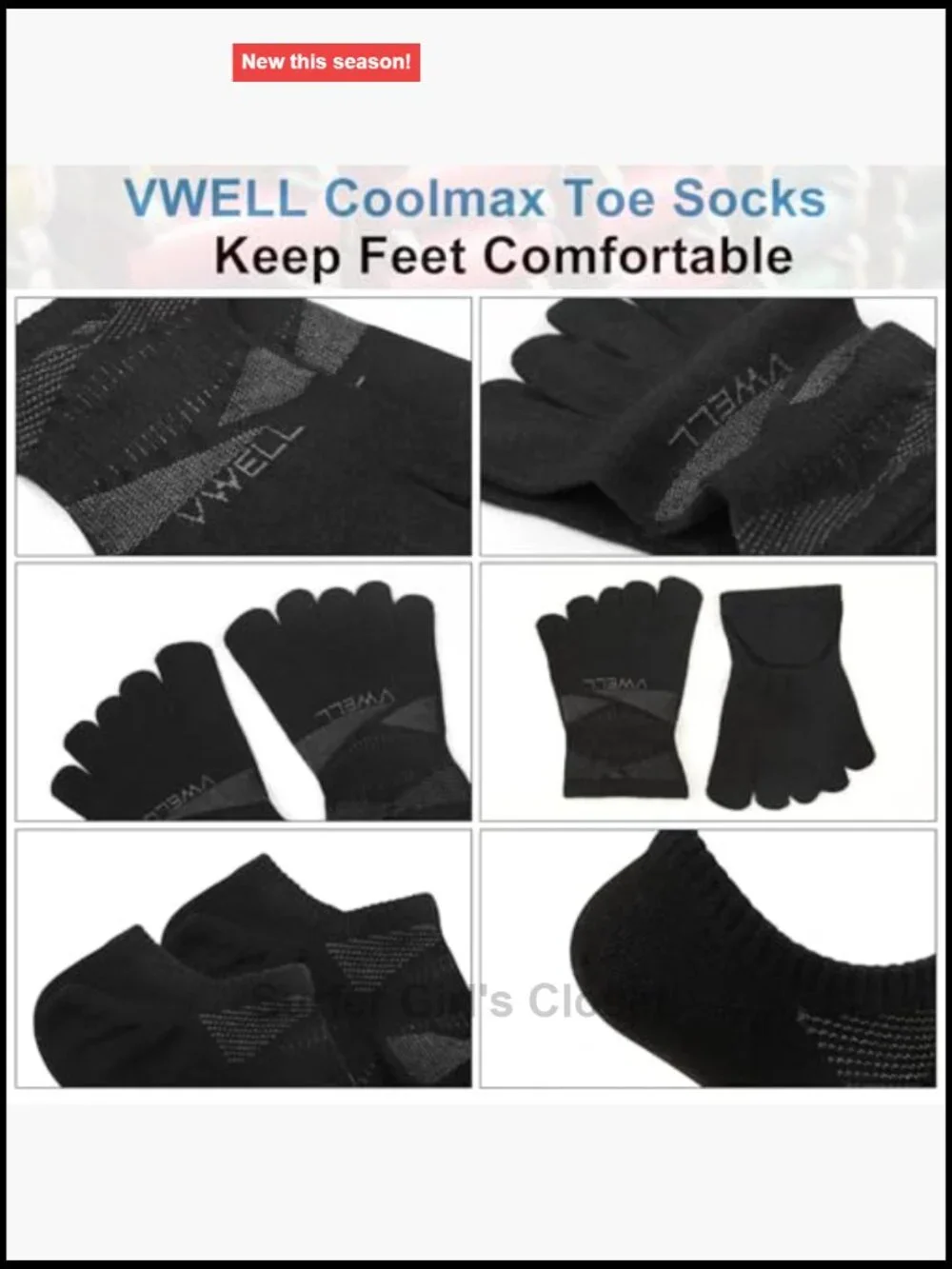 No Show Toe Socks for Men Women COOLMAX Five Finger Athletic Running Ankle Low